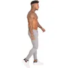 Gingtto Denim Spodnie Mężczyźni Skinny Slim Fit Gray Dżinsy do Hip Hop Kostki Tight Tight Bight do Body Duży Rozmiar ZM175 211108