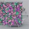 Shower Curtains Jungle Forest Floral Curtain Colorful Waterproof Bathroom Polyester Fabric Bath Sets