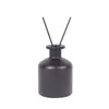 50ml 100ml 150ml 200ml wholesale round empty matte black reed glass aroma diffuser bottle with stopper
