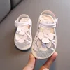 샌들 2022 여름 아기 신발 비치 플랫 비 슬립 소프트 솔 한국 여자 공주