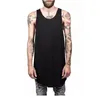 Spring Summer Slip Cotton High Street Hole Men's Tank Tops Male Hip-hop Vest