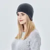 Outono inverno cor sólida polar velo lã beanie chapéu homens mulheres orelha macia calor quente casual correndo esqui esporte menina menino culares boné