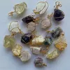 NATTURA Crystal Quartz Healing Bead Gemstone Collane Donne Uomini a sospensione Originale Stone Stone Party Club Jewelry