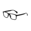 평평한 선글라스 스퀘어 프레임 패션 클래식 안경 투명 렌즈 UV400 유니osex 빈티지 안경 4 컬러