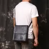 Shoulder Bag Men Genuine Leather Office Male Messenger Bag for Pad Middle Size Men's Crazy Horse Leather Crossbody Bag Handbag