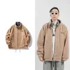 Tek Yol Erkek Polar Polar Ceket Kış Rüzgarlıklar Ceket Erkek Hip Hop Japon Streetwear Standı Yaka Ceketler 211126