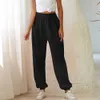 JOCOO JOLEE Kadınlar Casual Katı Harajuku Joggers Geniş Bacak Eşitleri Artı Boyutu Pantolon Kore Yüksek Bel Gevşek Pantolon Streetwear 210619