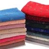 Femmes strass mousseline de soie couleur unie musulman foulard châles et enveloppes pashmina bandana femme foulard hijab magasins