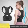 Supporto per la schiena ALBREDA Uomo Donna Regolabile Postura Correttore Corsetto Brace Cintura Lombare Dritto S-XXL