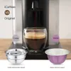 Nespresso Vertuoline Plus Machine Env 135 210712のためのICAS 230mlアップグレードステンレス鋼の再利用可能なヴェルオコーヒーカプセル