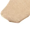 6st / set Christmas strumpor Stora Burlap Strumpor Jute Xmas Strumpläge Vanlig spis Decor Tabletop Party Decoration 211021