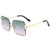 Sunglasses Sunglasses Half Frame Luxury Women Pearl Square Fashion Shades UV400 Vintage Glasses T2201293