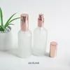 100 ml Rose Gold Empty Essent Oil Spray Bottle Frosted Glass Spraying Container Package Parfym Sprayer2067118