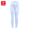 1888 Youaxon Women`s High Waist White Basic Casual Fashion Stretch Skinny Denim Jean Pants Trousers Jeans For Women 210720