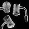 Unghie di banger di quarzo a basso diamante Accessori per fumo 10 mm 14 mm 19 mm femmina maschio con motivo intagliato profondo pieno per il bong di vetro con tubo d'acqua