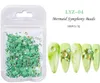 quality summer green Nail Art Decorations 300pcs Flatback Beads Aurora Rhinestone For Nails Mix Size Mermaid Symphony Iridescent Gems Pearl Stones