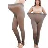 Women Warm Leggings Pants Winter Thick Plush Sexy Slim Thermal Skinny Pantalones Mujer Plus Size 211204