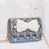 girls bowknot handbags Women pearl butterfly mini one shoulder Bag purse Fashion Pearls princess messenger bags wallet 1346 B3