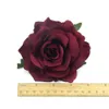 30 peças 9cm grandes cabeças de flores de seda rosa artificial para decoração de casamento diy guirlanda caixa de presente scrapbooking artesanato flores falsas 211224879863