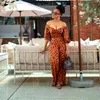 Women Jumpsuit Puff Sleeves Off Shoulder Sexy Rompers s Plus Size Dot Fashion 210524