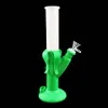 Tubulações de água de silicone Plataformas de petróleo de cera Seco Herb Pipe amostra Banana Hookah Bongs navio por ar Link personalizado