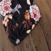 Conjuntos de ropa Fashion New Summer Girls Autfits Baby Girl Traje Floral Tops y Stripe Barning Tals Set Kids Diseñador de diseño 306 K2