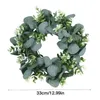 装飾的な花の花輪人工緑のユーカリ花輪の葉のつる偽のつるラタン植物壁の装飾結婚式
