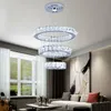 Nowoczesne K9 Kryształ LED Światła Light Home Lighting Chrome Lustre Chandeliers Sufit Wisiorek Oprawy do salonu