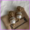 Stud Street Fashion Boucles d'oreilles Designer de luxe Perle Lion Boucle d'oreille Dames Goujons Haute Designers D2111036F 240306