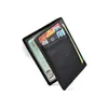 Card Holders Men's Genuine Leather Slim Solid Color Wallet Male Casual Thin Holder ID Case Men Purse Black Useful