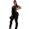 Women's Jumpsuits & Rompers Fashion Casual Sexy Jumpsuit Woman Deep V-neck Nightclub Tight-fitting Backless Lace Bodycon Clothing Dropship