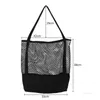 Accueil Sacs de rangement Sac à provisions réutilisable Fruits Légumes Épicerie Shopper Ménage Toile polyester maille sac fourre-tout T2I52179