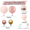 Parti Dekorasyonu 96pcs Gül Altın Pembe Lateks Balonlar Kız Diy Düğün Noel Dekorasyonları için Doğum Günü Set Doğum Günü