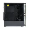 RGB Computer Case Double Side Tempered Glass Panels ATX Gaming Cooling PC with Two 20cm fans Support 360mm Graphics Card