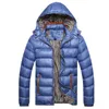 Winter Mäns Jackor Male Coats Windbreaker Varm tjocka Hooded Jackor Padded Casual Parkas Män Overcoats Herrkläder LX163 211110