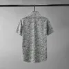 Camisa dos homens de luxo pythons grão impressão camisa de manga curta de manga curta qualidade homens camisas casuais camisa casual slim 4xl