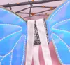 Paillettes papillon fée aile baguette couronne ensemble pour filles fête faveurs déguisements accessoires cadeau d'anniversaire sac de noël remplissage bleu