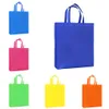 Bolsa de asas para fiestas, bolsas de compras no tejidas reutilizables con asa, bolso de decoración DIY, paquete de regalo multicolor
