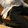 Chanson pour le muet avec bretelles Pantalon cargo Hommes Femmes 1: 1 Meilleure qualité Joggers Pantalon de survêtement avec cordon de serrage X0628