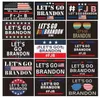 2024新しいLet's Go Brandonトランプ選挙の旗二重側面大統領旗150 * 90cm卸売DHL Wht0228