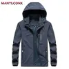 MANTLCONX Summer Outdoor Sun Protection Veste à capuche respirante Manteau à séchage rapide Hommes Sports Tactique Printemps 210811