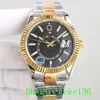 3 colors Top men watch Wristwatches 326933 42mm Gold & Steel Two tones ETA cal.9100 Movement GMT month calendar work Luminescent Automatic Mechanical Mens Watches