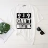 Non riesco a respirare Black Live Matter Slogan Tee Uguaglianza diritti umani Vintage Cool Grunge Casual Unisex Uomo Donna Tee T-shirt 210518