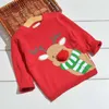 Julhjort Baby Kids Boys Girls Långärmad Sticka Tröja Kids Boys Girls Pullover Tröjor Barnkläder Y1024