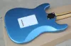 Metallic blue body Electric Guitar with Rosewood Scalloped fingerboard,Chrome hardware,Provide customized services