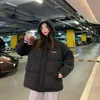 Giacca invernale da donna in cotone imbottito coreano allentato solido corto caldo streetwear moda cappotto di pane a bolle 211008
