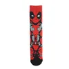 Meias Masculinas 1Pair Homem Anime Knitting Hip Hop Mulheres Dos Desenhos Animados Tubo Médio Costura Padrão Engraçado Casual Street Street Skate