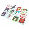 Wesołych Świąt Greeting Paper Card Xmas Santa Clau Wzór Pocztówki Snowman Karty Odręczne Życzenia Szczegóły Pocztówki JJB10895