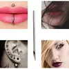 14 bitola 100 pc piercing agulhas estéreias de piercing de corpo descartável 14G para orelha nariz no pelado mamilo para piercing suprimentos 210324