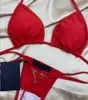 Domowe tekstylne litery Trendy Letters Bikini seksowne podzielone kantarki baseny spa kostium kąpielowy letnie plaż